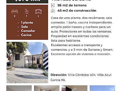 Villa Azul, García NL
